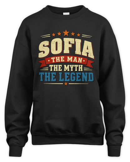 The Man The Myth The Legend Ribbon Vintage T-Shirt SOFIA M1-56 / Unisex Sweatshirt / black
