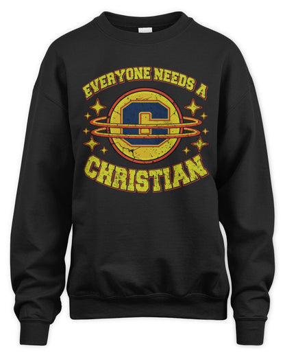 Everyone Needs a Your Name Shirt CHRISTIAN M1-76 / Unisex Sweatshirt / black