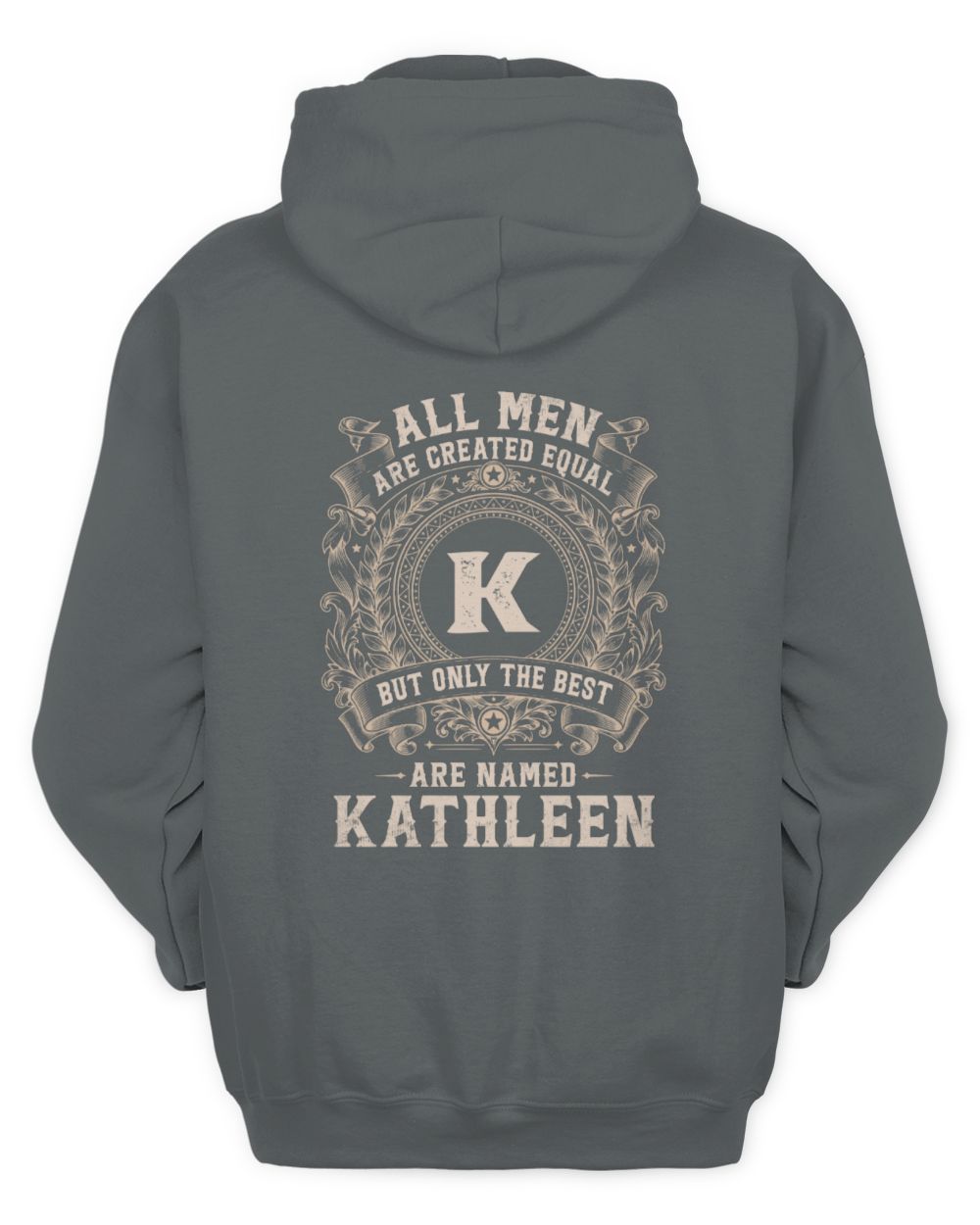 All Men Are Created Equal Cool Logo Shirt KATHLEEN M1-60 / Unisex Hoodie / charcoal