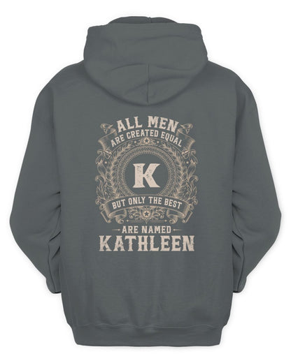 All Men Are Created Equal Cool Logo Shirt KATHLEEN M1-60 / Unisex Hoodie / charcoal