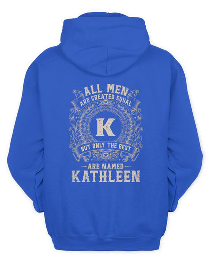 All Men Are Created Equal Cool Logo Shirt KATHLEEN M1-60 / Unisex Hoodie / royal