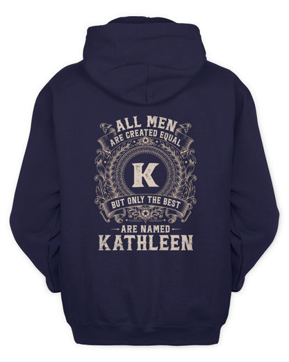 All Men Are Created Equal Cool Logo Shirt KATHLEEN M1-60 / Unisex Hoodie / navy