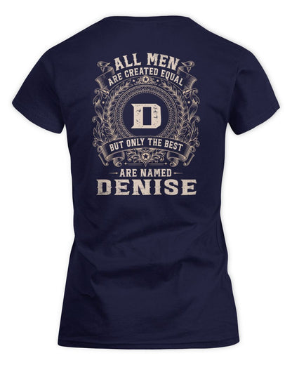 All Men Are Created Equal Cool Logo Shirt DENISE M1-60 / Women's Standard T-Shirt / navy