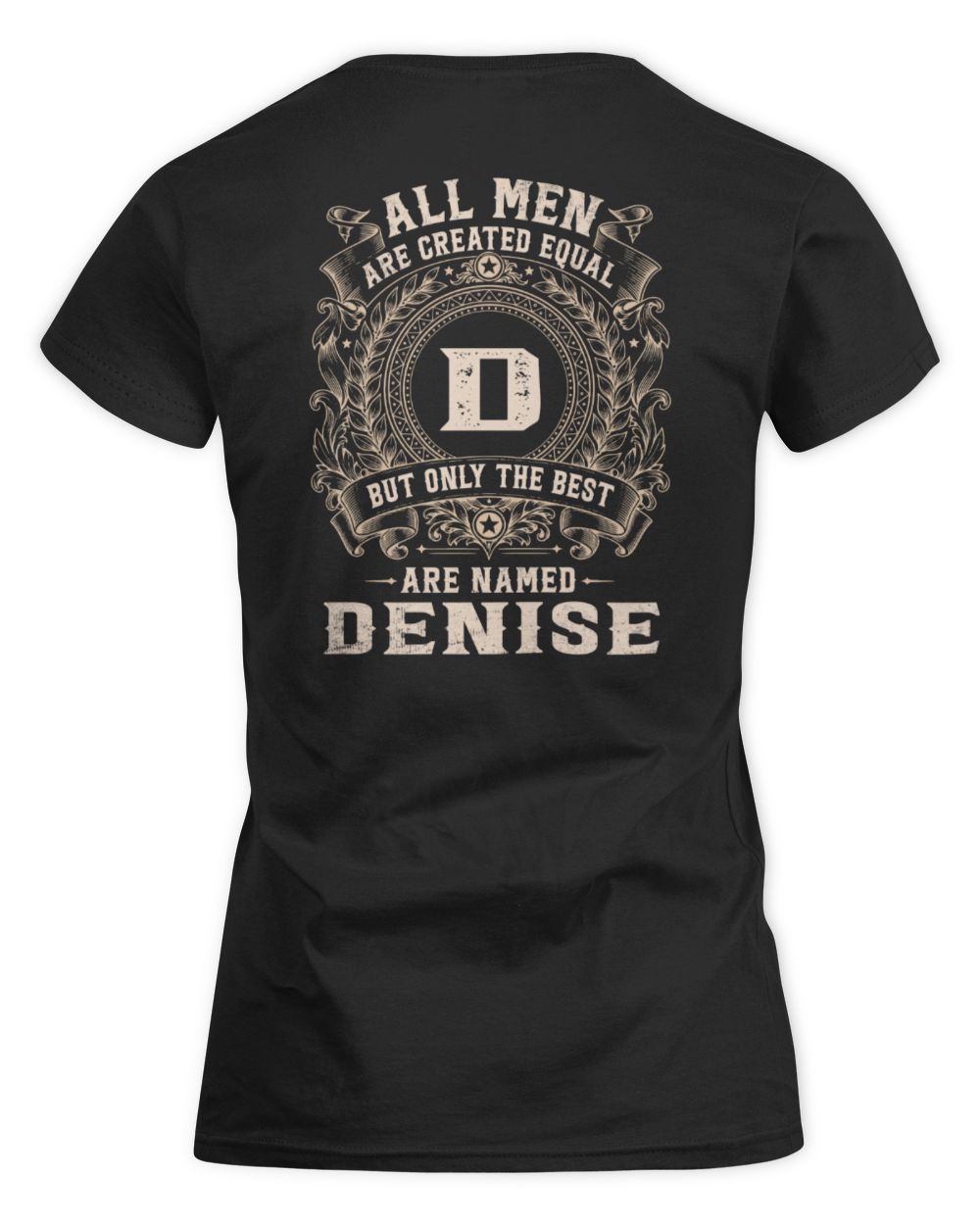 All Men Are Created Equal Cool Logo Shirt DENISE M1-60 / Women's Standard T-Shirt / black