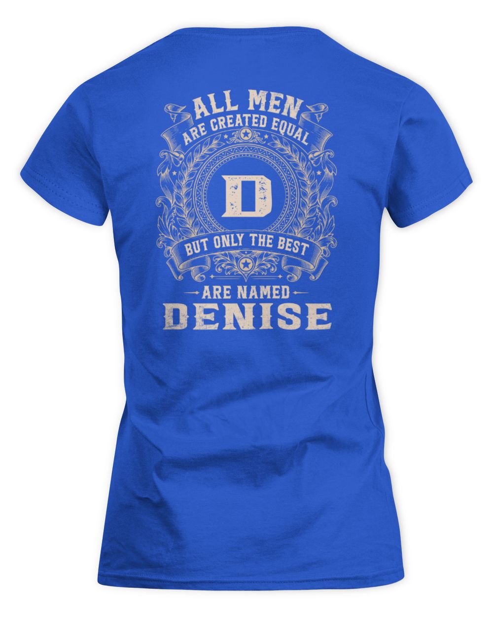 All Men Are Created Equal Cool Logo Shirt DENISE M1-60 / Women's Standard T-Shirt / royal