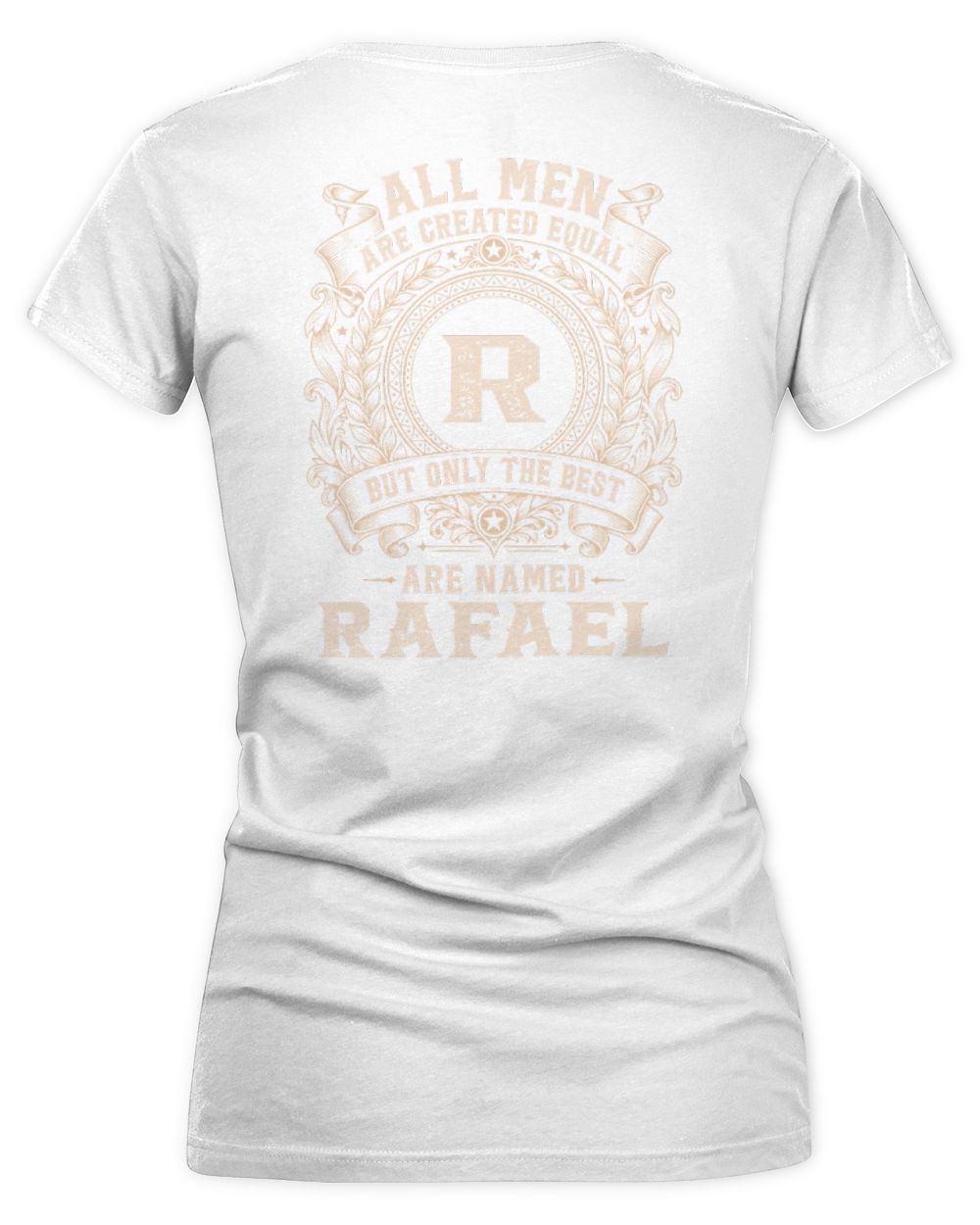 All Men Are Created Equal Cool Logo Shirt RAFAEL M1-60 / Women's V-Neck T-Shirt / white