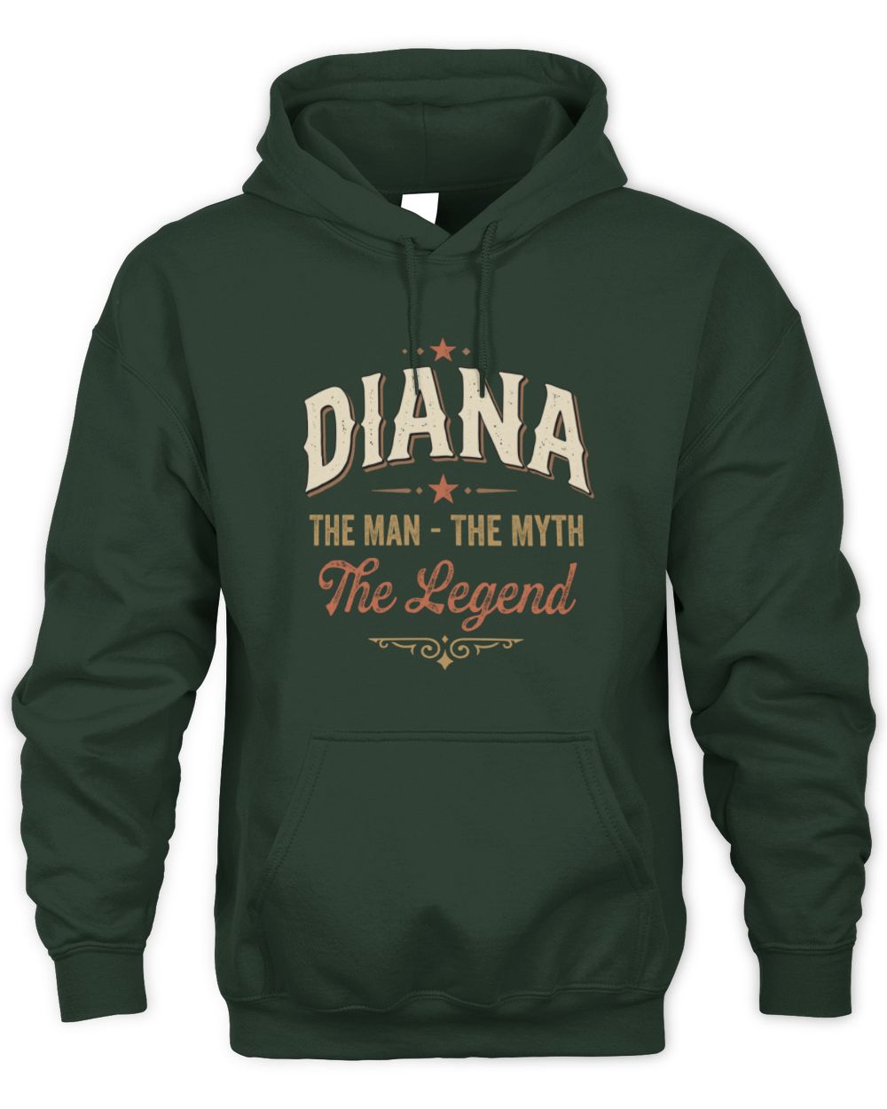 I'm Name I'm Not Rude I Just Have The Balls Funny T-Shirt DIANA M1-77 / Unisex Hoodie / forest green
