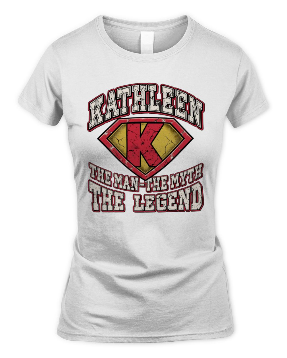 The Man The Myth The Legend Superman Graphic T-Shirt KATHLEEN M1-74 / Women's Standard T-Shirt / white