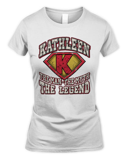 The Man The Myth The Legend Superman Graphic T-Shirt KATHLEEN M1-74 / Women's Standard T-Shirt / white