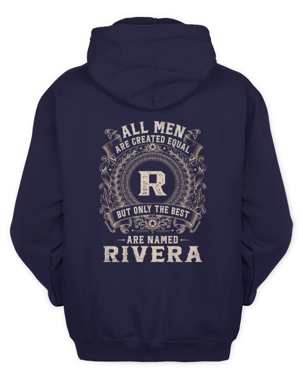 All Men Are Created Equal Cool Logo Shirt RIVERA M1-60 / Unisex Hoodie / navy
