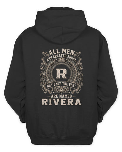 All Men Are Created Equal Cool Logo Shirt RIVERA M1-60 / Unisex Hoodie / black