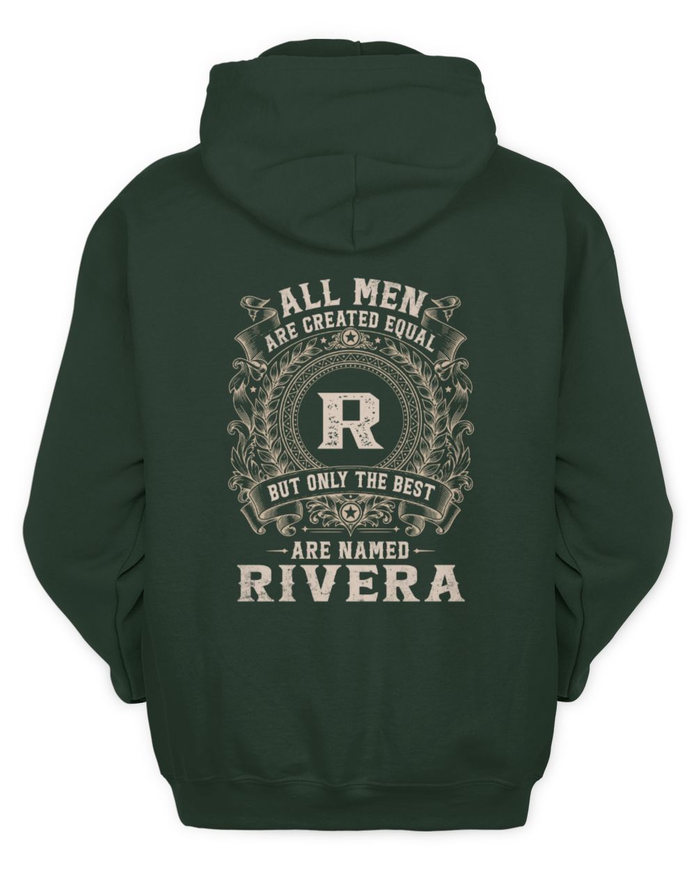All Men Are Created Equal Cool Logo Shirt RIVERA M1-60 / Unisex Hoodie / forest green