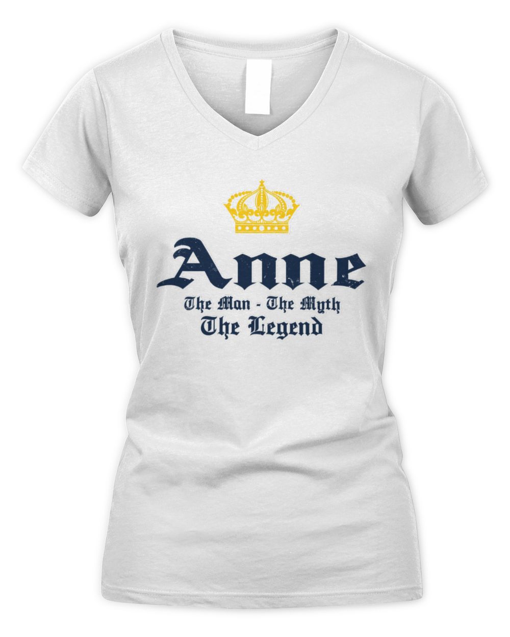 The Man The Myth The Legend Corona Beer T-Shirt ANNE M1-S83 / Women's V-Neck T-Shirt / white