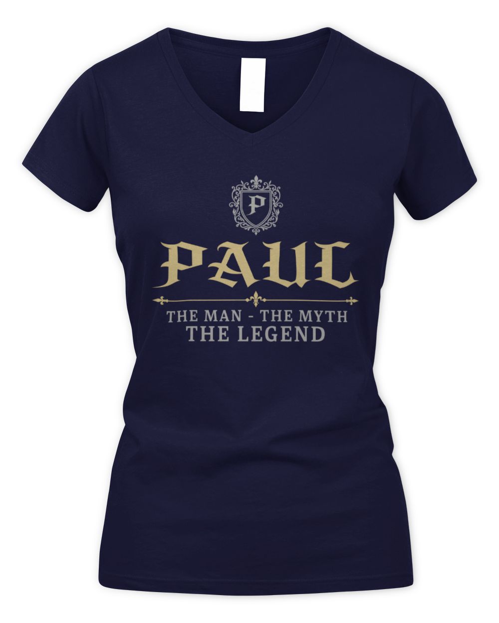 The Man The Myth The Legend Western Shirt PAUL M1-78 / Women's V-Neck T-Shirt / navy