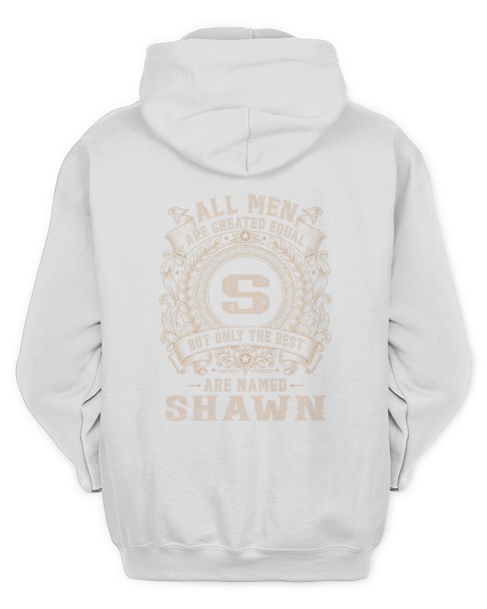 All Men Are Created Equal Cool Logo Shirt SHAWN M1-60 / Unisex Hoodie / white