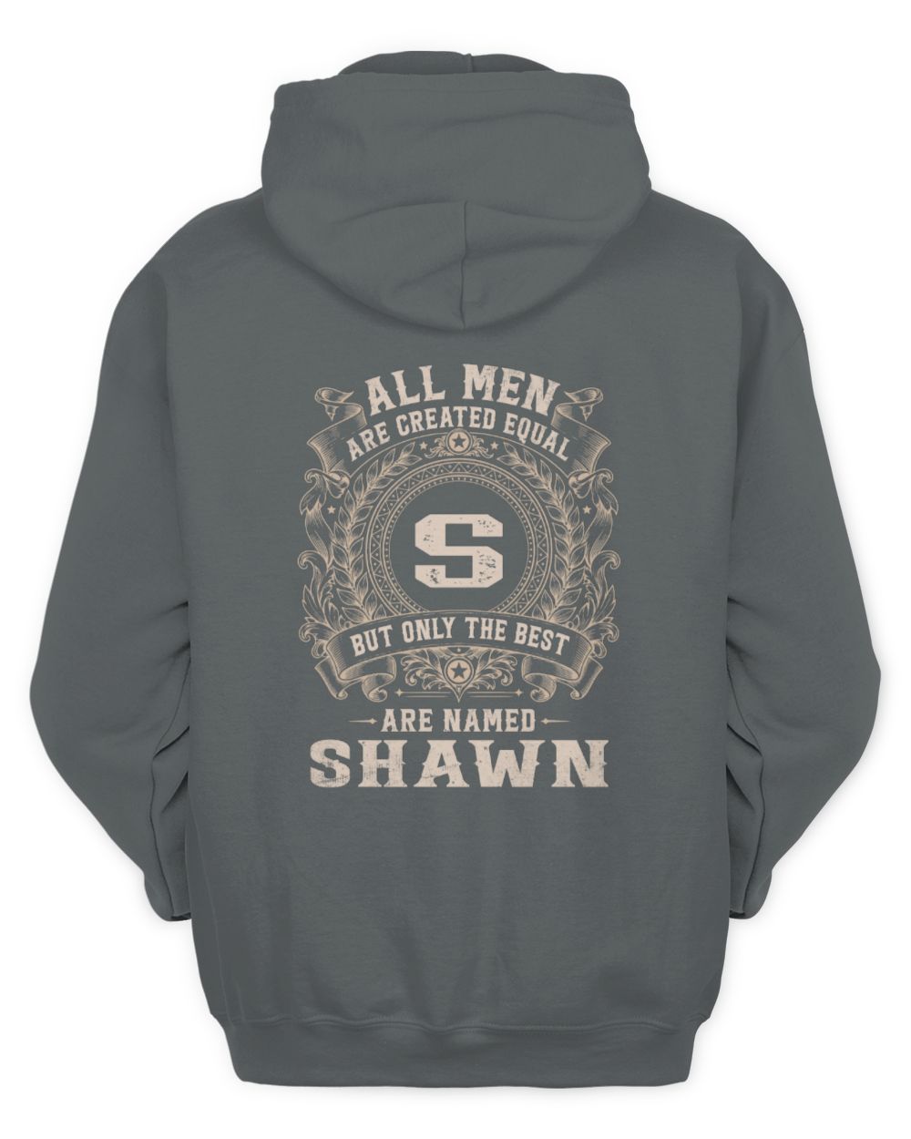 All Men Are Created Equal Cool Logo Shirt SHAWN M1-60 / Unisex Hoodie / charcoal