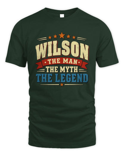 The Man The Myth The Legend Ribbon Vintage T-Shirt WILSON M1-56 / Unisex Standard T-Shirt / forest green