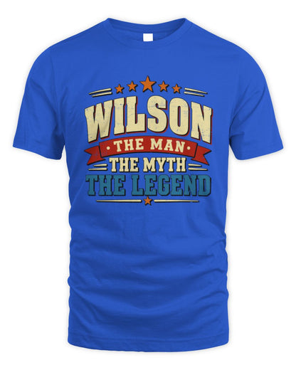 The Man The Myth The Legend Ribbon Vintage T-Shirt WILSON M1-56 / Unisex Standard T-Shirt / royal