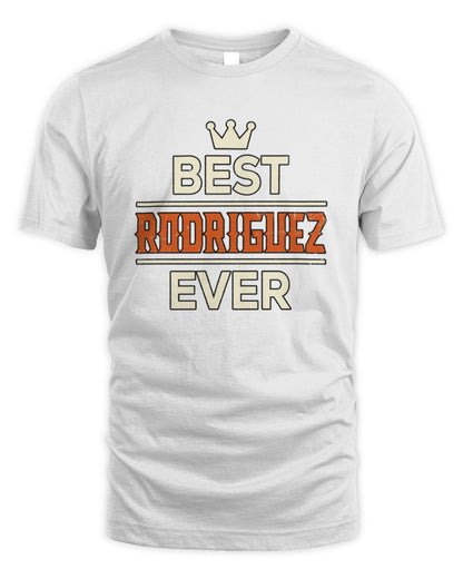 Best Your Name With Crown Shirt RODRIGUEZ M1-59 / Unisex Standard T-Shirt / white