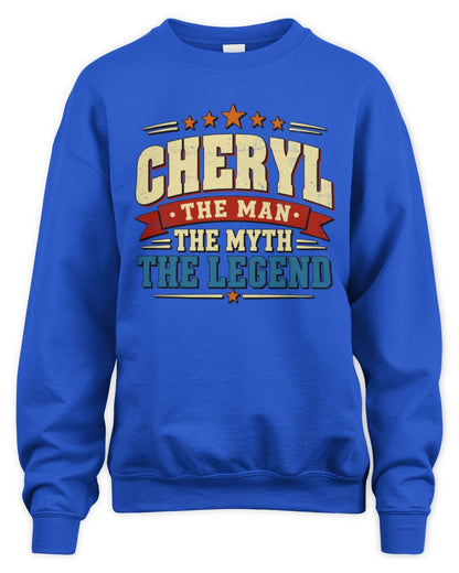 The Man The Myth The Legend Ribbon Vintage T-Shirt CHERYL M1-56 / Unisex Sweatshirt / royal