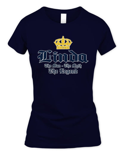 The Man The Myth The Legend Corona Beer T-Shirt LINDA M1-S83 / Women's Standard T-Shirt / navy