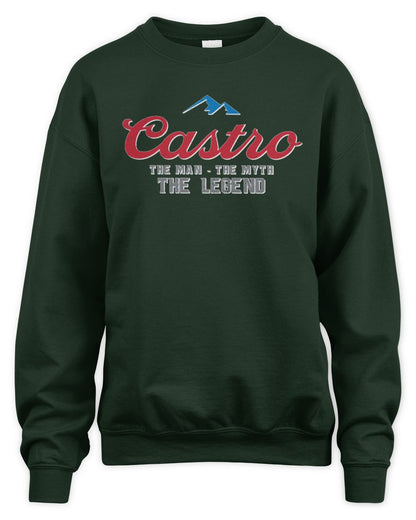 The Man The Myth The Legend Coors Light Beer T-Shirt CASTRO M1-S84 / Unisex Sweatshirt / forest green