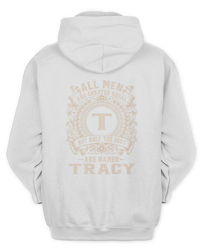 All Men Are Created Equal Cool Logo Shirt TRACY M1-60 / Unisex Hoodie / white