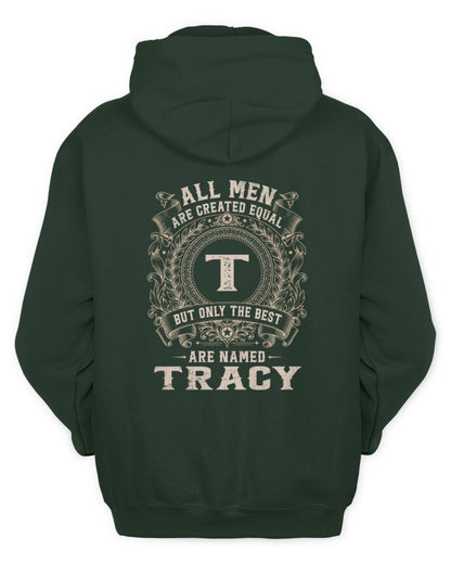 All Men Are Created Equal Cool Logo Shirt TRACY M1-60 / Unisex Hoodie / forest green