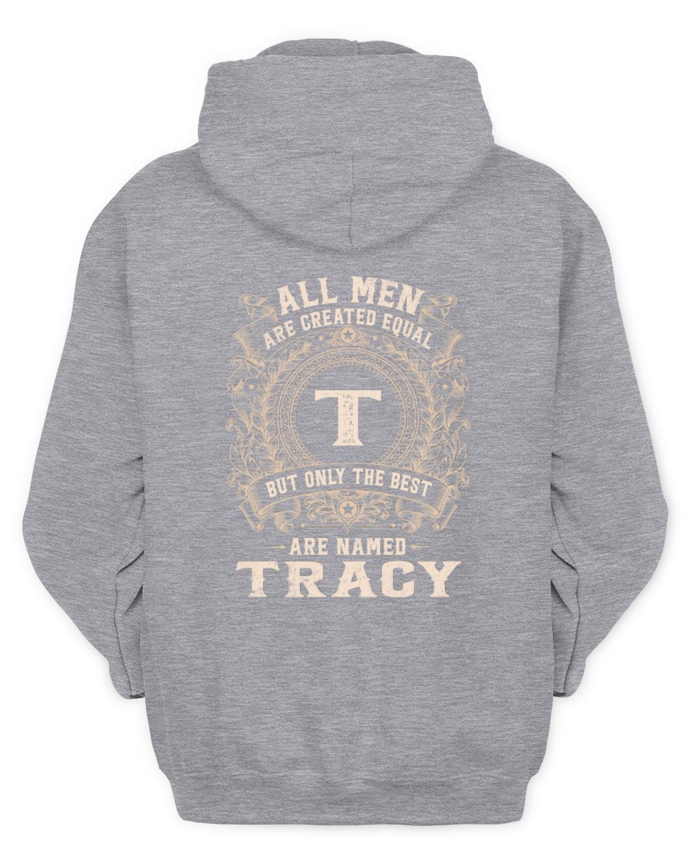 All Men Are Created Equal Cool Logo Shirt TRACY M1-60 / Unisex Hoodie / sport grey