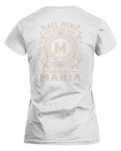 All Men Are Created Equal Cool Logo Shirt MARIA M1-60 / Women's Standard T-Shirt / white