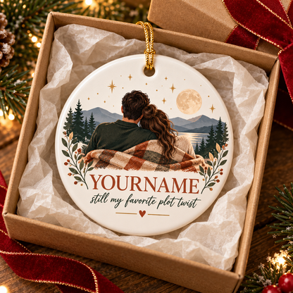 Still My Favorite Plot Twist - Personalized Ceramic Ornament