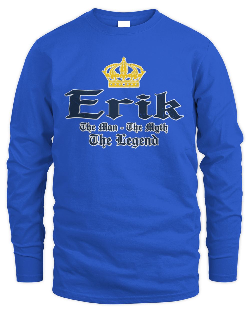 The Man The Myth The Legend Corona Beer T-Shirt ERIK M1-S83 / Men's Long Sleeved T-Shirt / royal