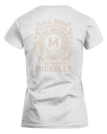 All Men Are Created Equal Cool Logo Shirt MICHELLE M1-60 / Women's Standard T-Shirt / white