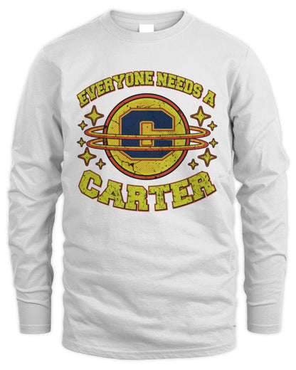 Everyone Needs a Your Name Shirt CARTER M1-76 / Men's Long Sleeved T-Shirt / white