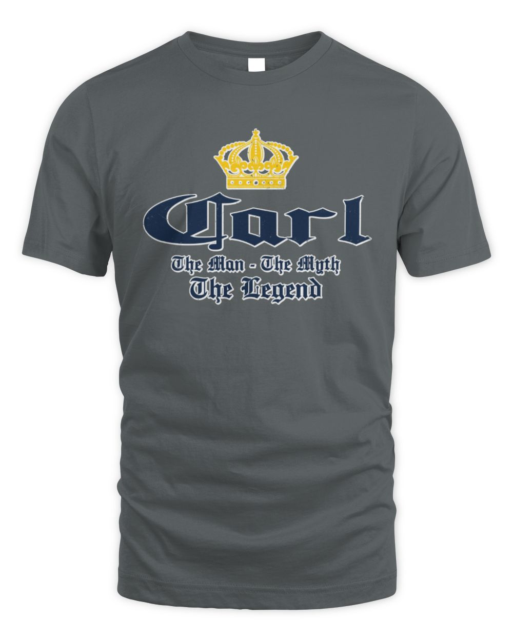 The Man The Myth The Legend Corona Beer T-Shirt CARL M1-S83 / Unisex Standard T-Shirt / charcoal