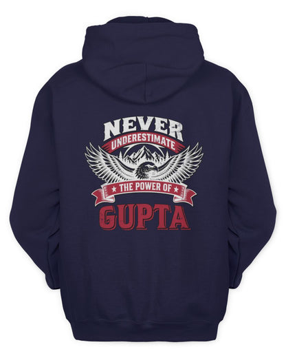 Never Underestimate Your Name Eagle Mountain Shirt GUPTA M1-61 / Unisex Hoodie / navy