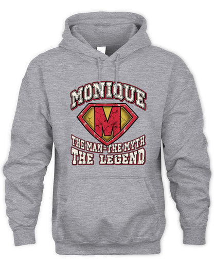 The Man The Myth The Legend Superman Graphic T-Shirt MONIQUE M1-74 / Unisex Hoodie / sport grey