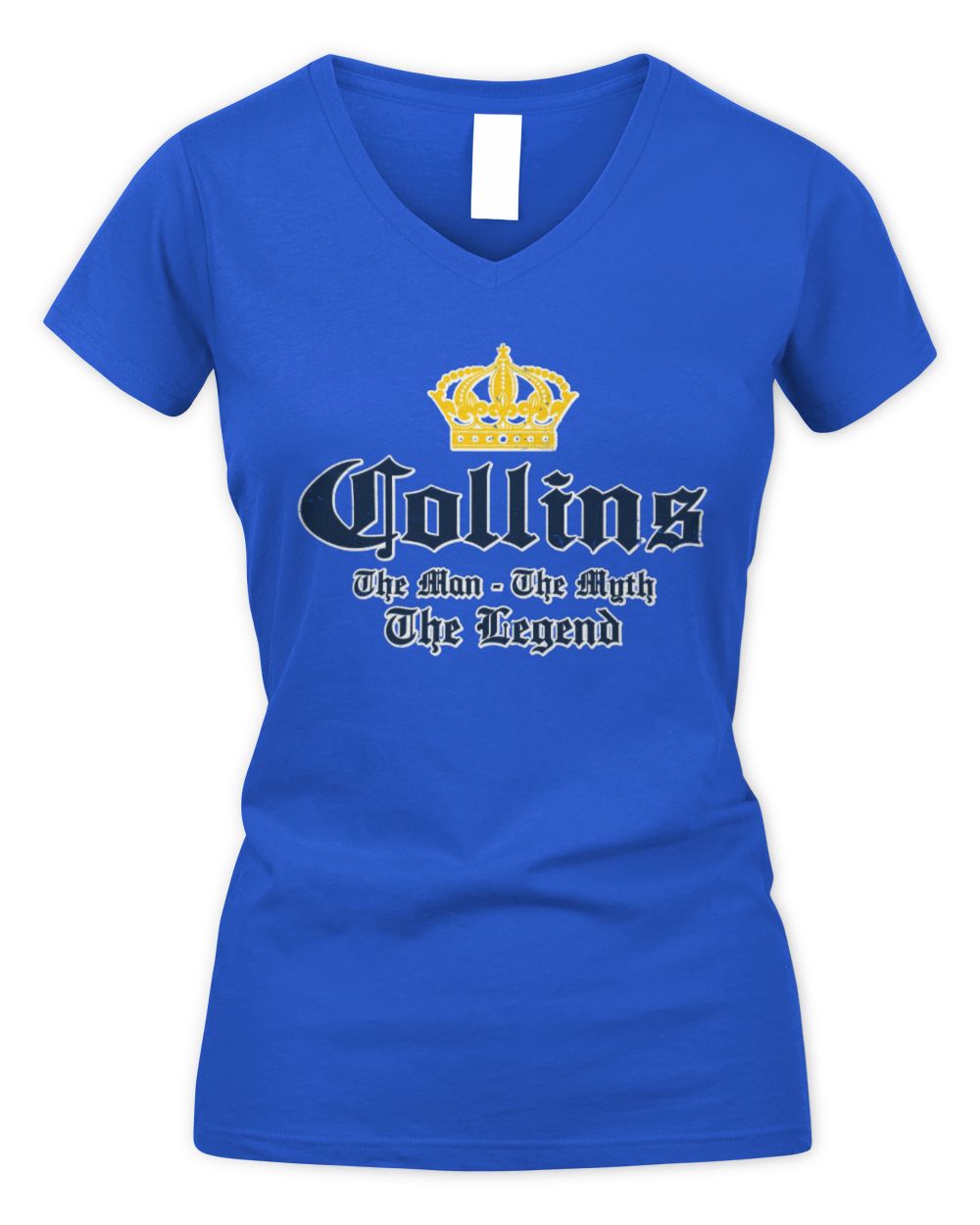 The Man The Myth The Legend Corona Beer T-Shirt COLLINS M1-S83 / Women's V-Neck T-Shirt / royal