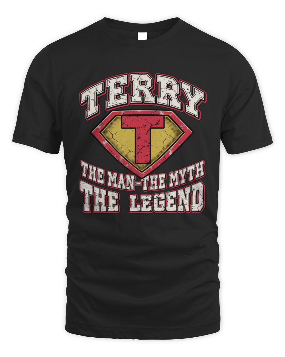 The Man The Myth The Legend Superman Graphic T-Shirt TERRY M1-74 / Unisex Standard T-Shirt / black