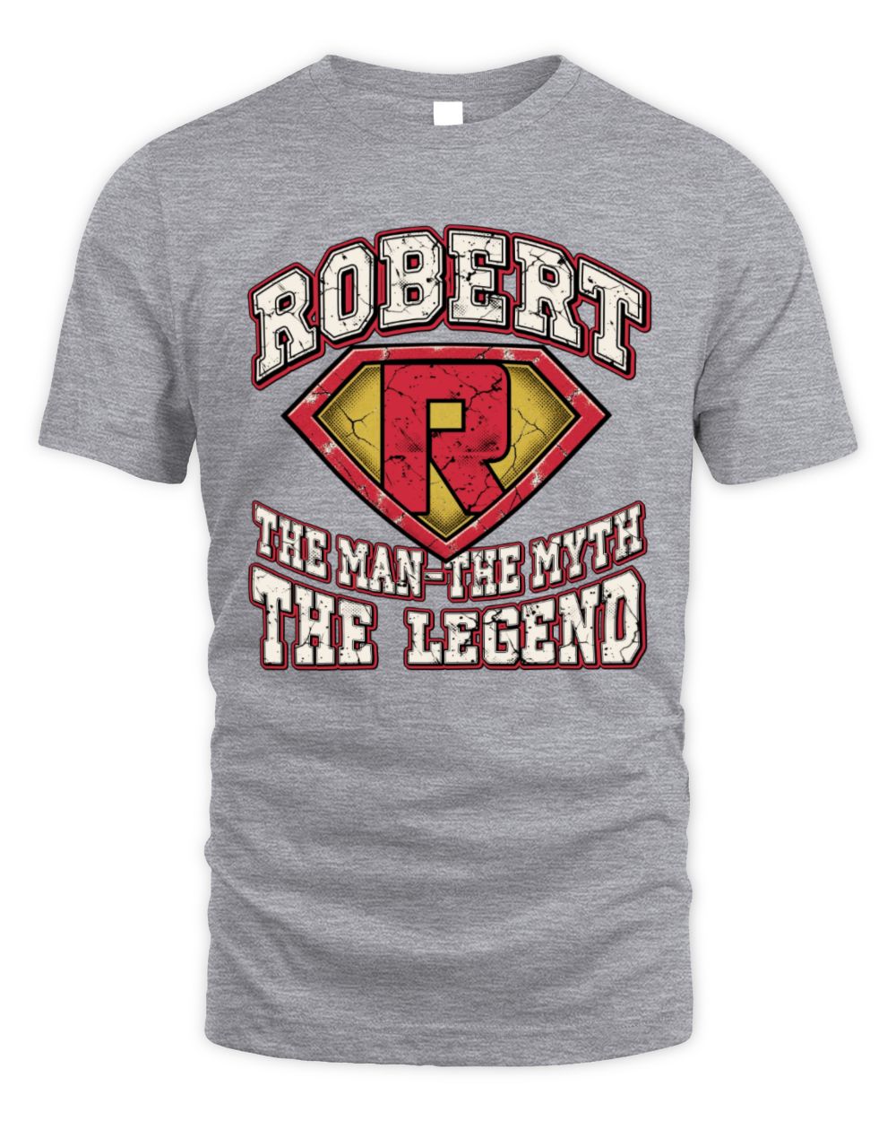 The Man The Myth The Legend Superman Graphic T-Shirt ROBERT M1-74 / Unisex Standard T-Shirt / sport grey