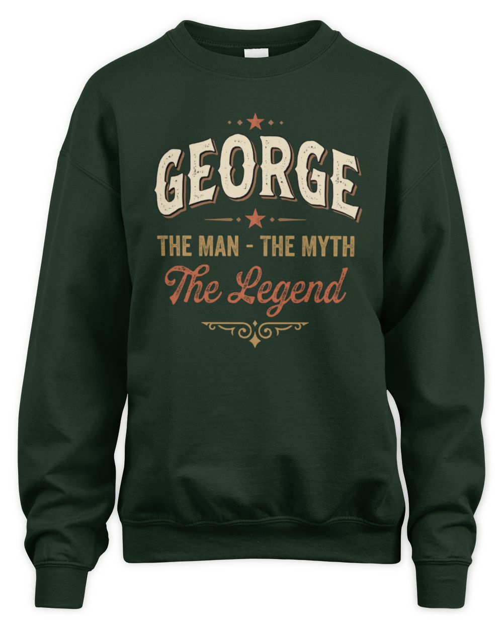 I'm Name I'm Not Rude I Just Have The Balls Funny T-Shirt GEORGE M1-77 / Unisex Sweatshirt / forest green