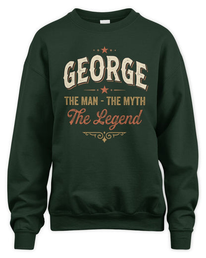I'm Name I'm Not Rude I Just Have The Balls Funny T-Shirt GEORGE M1-77 / Unisex Sweatshirt / forest green