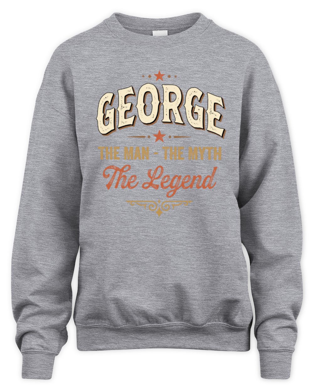 I'm Name I'm Not Rude I Just Have The Balls Funny T-Shirt GEORGE M1-77 / Unisex Sweatshirt / sport grey