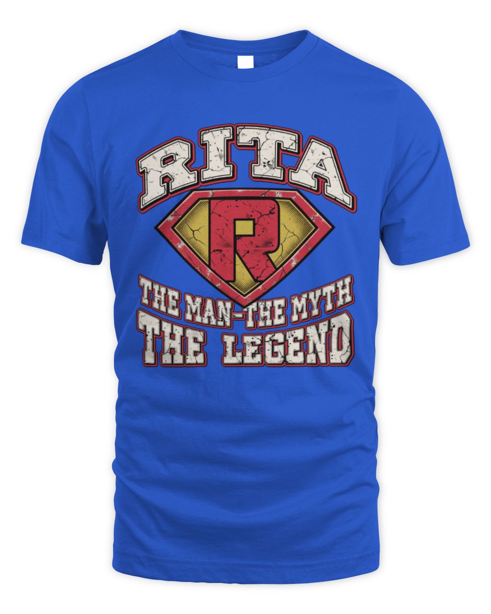 The Man The Myth The Legend Superman Graphic T-Shirt RITA M1-74 / Unisex Standard T-Shirt / royal