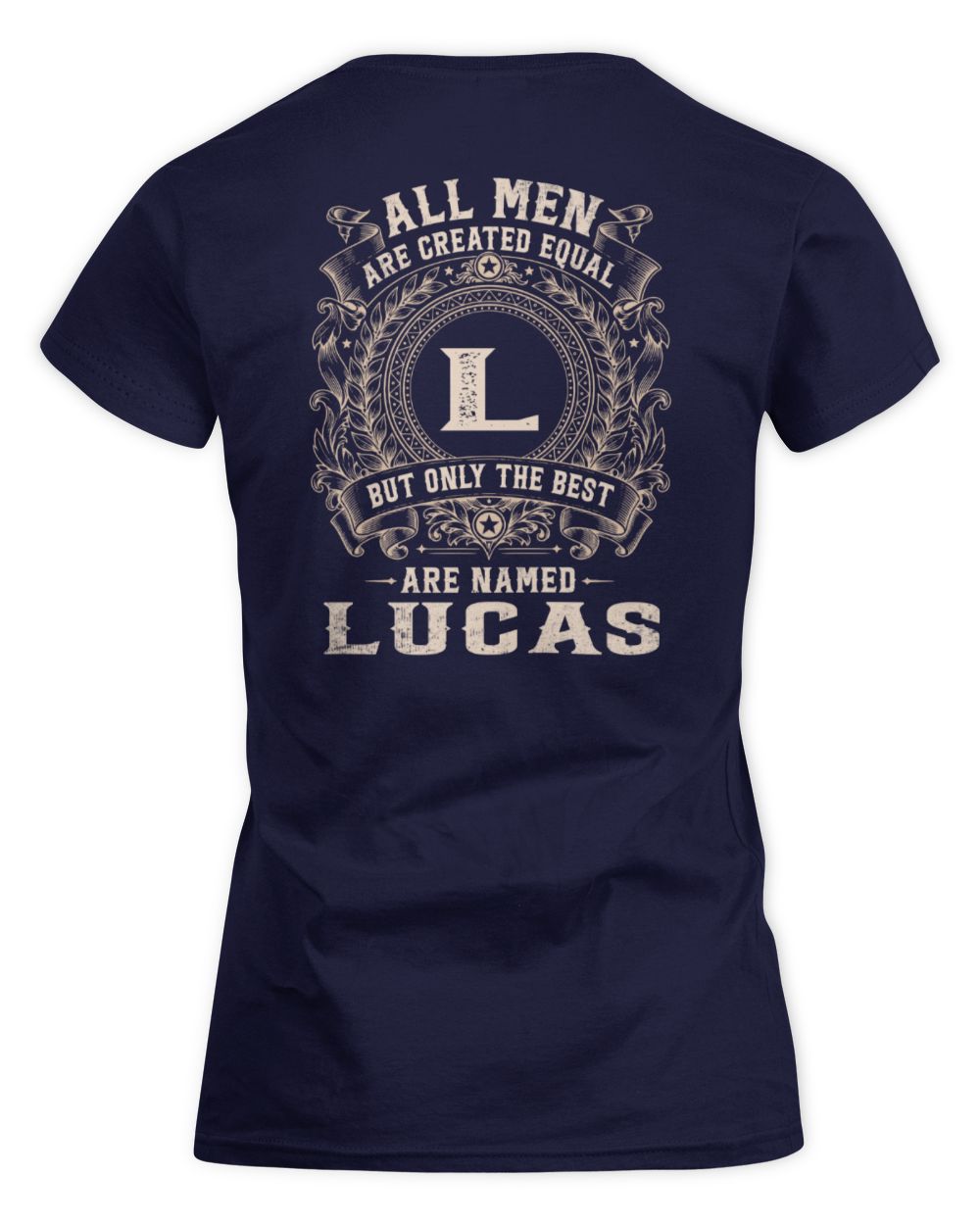 All Men Are Created Equal Cool Logo Shirt LUCAS M1-60 / Women's Standard T-Shirt / navy