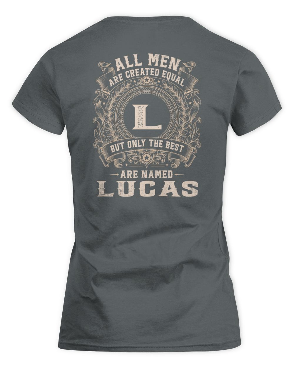 All Men Are Created Equal Cool Logo Shirt LUCAS M1-60 / Women's Standard T-Shirt / charcoal