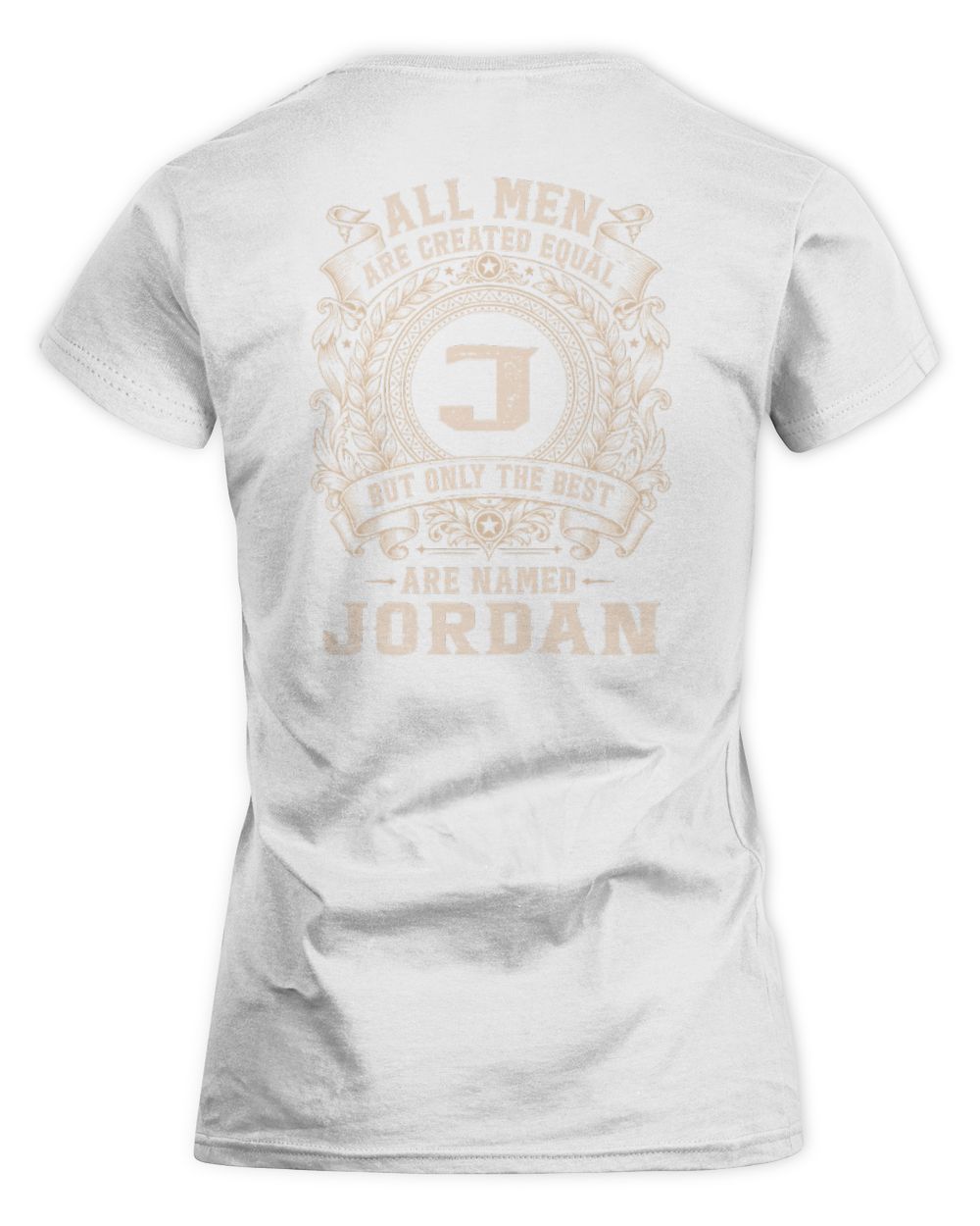 All Men Are Created Equal Cool Logo Shirt JORDAN M1-60 / Women's Standard T-Shirt / white