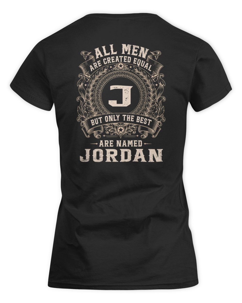 All Men Are Created Equal Cool Logo Shirt JORDAN M1-60 / Women's Standard T-Shirt / black