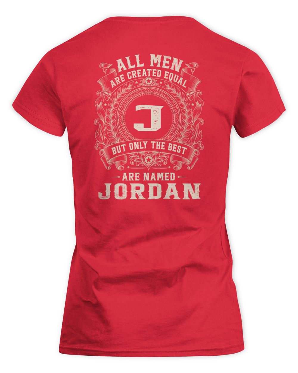 All Men Are Created Equal Cool Logo Shirt JORDAN M1-60 / Women's Standard T-Shirt / red