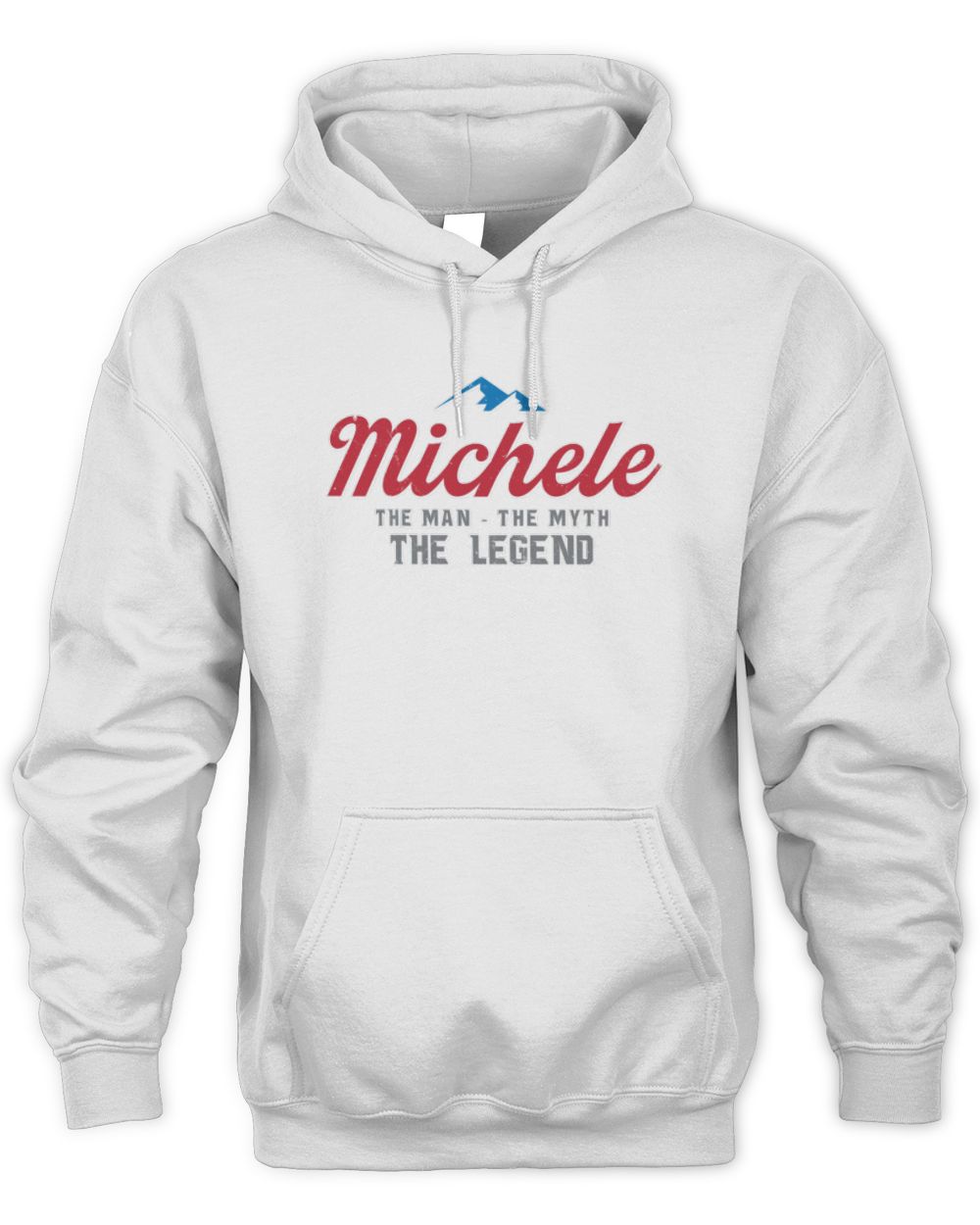 The Man The Myth The Legend Coors Light Beer T-Shirt MICHELE M1-S84 / Unisex Hoodie / white
